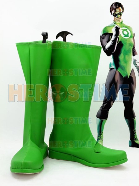 Green Lantern JLA Superhero Green Boots